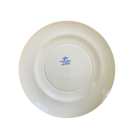 Myott Bermuda Blue Floral Plate England 8 Inch Salad Dessert Plate - Picture 6 of 7
